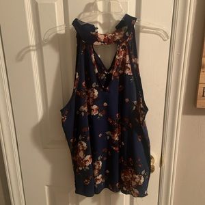 Flower print tank